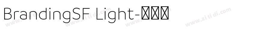 BrandingSF Light字体转换